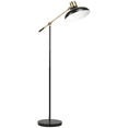 thumbnail image 3 of HOMCOM Adjustable Floor Lamps for Living Room, Standing Lamp for Bedroom with Balance Arm, Adjustable Head and Height, Black and Gold Lamp, 3 of 10