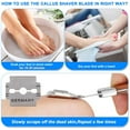 thumbnail image 2 of 100 pcs Corn Plane Blades Set Pro Callus Rasp Tool Salon Pedicure Foot Fast, 2 of 8
