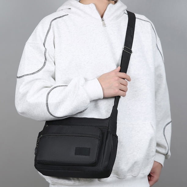Mochila Bandolera para Hombre: Bolso de Pecho de Nailon Impermeable con Almacenamiento Multifuncional, Bolso Bandolera Ligero para Deportes, Actividades Al Aire Libre y Viajes.