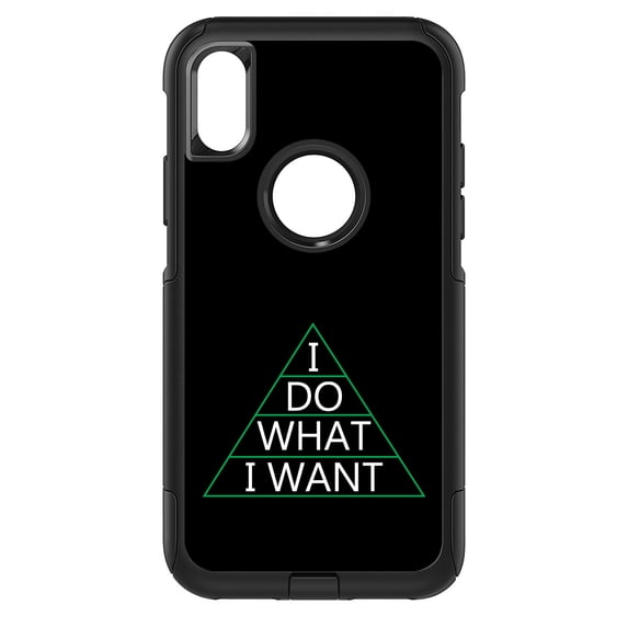 DistinctInk Custom SKIN / DECAL compatible with OtterBox Commuter for iPhone XR (6.1" Screen) - I Do What I Want