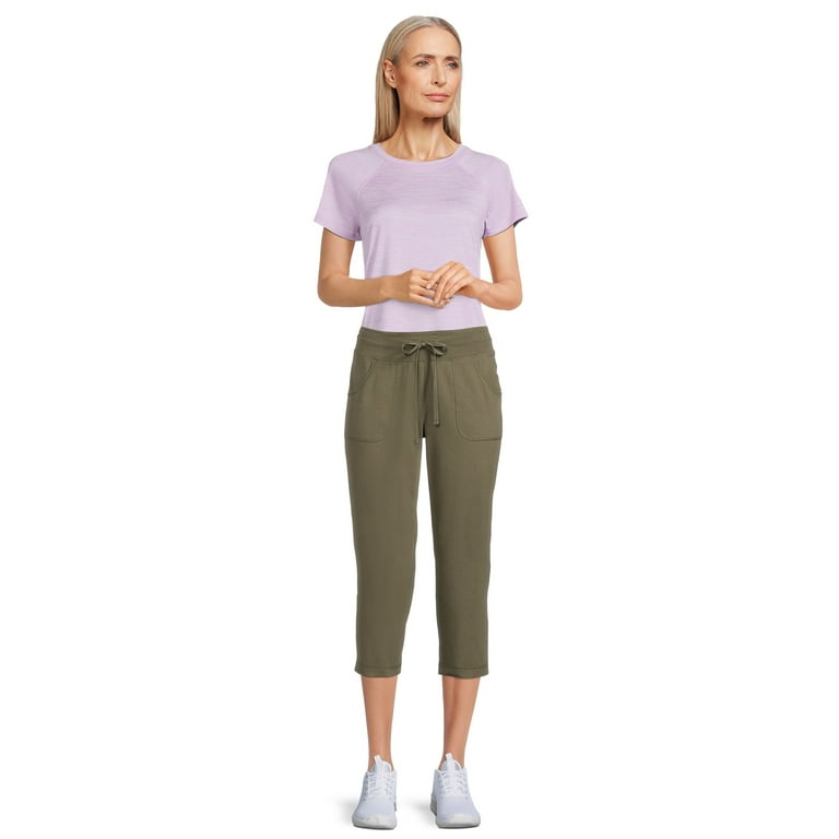 Athletic Works Women's Core Knit Capri With Front Pockets 