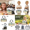 thumbnail image 4 of Kuiaobaty Dinosaur Cactus Print Backpack and Lunch Bag Set for Kids 8-12 Multi Pockets Backpack and Pencil Case Set with Zipper Portable Insulated Lunch Box with Water Bottle Sleeve for School, 4 of 7