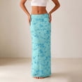 thumbnail image 2 of Unir Women Full Floral Beaded Sequin Embroidery Mesh Bodycon Maxi Skirt Fitted High Waist Slim Glam Nightclub Party Evening Casual Long Bottom 1PC S-L Plus Size Friendly, 2 of 4