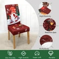 thumbnail image 2 of 6Pcs Christmas Chair Covers for Dining Room Stretch Printed Xmas Kitchen Chair Covers/Christmas Seat Cover Covers Removable Dining Chair Slipcovers for Hotel, Christmas Ceremony, Banquet 15, 2 of 6