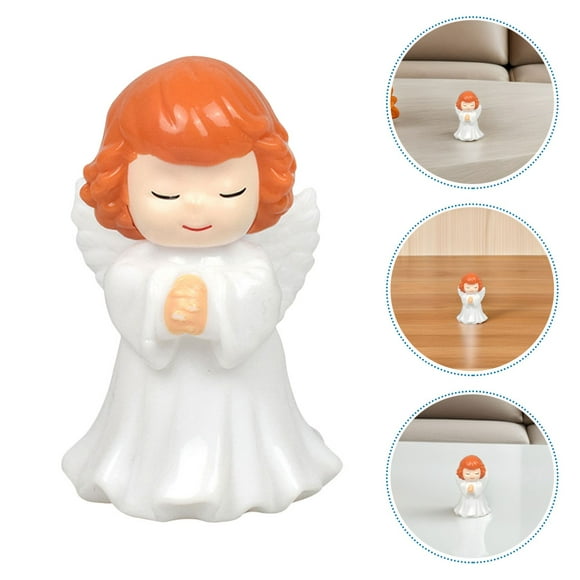 OULII 3 Pcs Plastic Guardian Angel Figurines for Desktop Office Garden Decorations