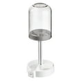 thumbnail image 2 of Christmas Clearance Hilingoto Grey Toothbrush Holder With Lid, Covered Toothbrush Holder And Cup, Multifunctional 3 Slots Bathroom Organizer Stand, 2 of 4