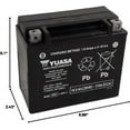 thumbnail image 2 of Yuasa YUAM720BH YTX20HL Factory Activated H Series AGM Battery, 2 of 2