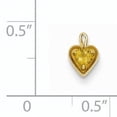 thumbnail image 3 of 14K Yellow Gold 14Ky November Synthetic Birthstone Heart Charm (7 X 4) Made In United States m351, 3 of 3
