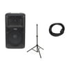 Samson RS112a 400-Watt 2-Way Active Speaker with Stand and Cable