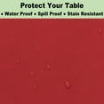 thumbnail image 4 of ORUYROP Plastic Red Tablecloths 3 Pack Disposable Table Covers 54 x 108 Inch Ruby Shine Red Table Cloths for Parties Anniversary Thanksgiving Christmas Graduation Wedding, Fits 6 to 8 Foot Rec, 4 of 7