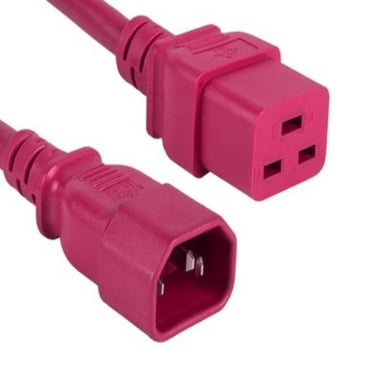 SANOXY Cables and Adapters; 10ft 14 AWG 15A 250V Power Cord (IEC320 C14 to IEC320 C19), Red