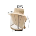 thumbnail image 3 of Mosquito Net Hat Sun Hat, Solar Powered Cooling Fans with Wide Brim for Fishing, Gardening, Hiking, Camping, 3 of 6