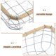thumbnail image 3 of unbranded Cesta De De Hierro Plateada Para Almacenamiento Multifuncional En Hogar Y Tienda, 3 of 6