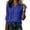 *Blue, variant on ClodeEU Women's Collared Ruched Front Button Down Shirt,Long Sleeve Casual Office Blouse Black,Women's Plus L