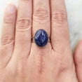 thumbnail image 4 of Blue Lapis Lazuli Ring, Oval Cut Gemstone Ring, Split Band Ring, Blue Gemstone Ring, Minimalist Ring, Handmade Ring, Ring For Her, Gift Item, 4 of 5