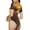 Hawaiian Style Guinea Pig, variant on Heart Sky Bird Couple Womens One Piece Swimsuits Modest Tummy Control Bathing Suits Lace Up Slimming Swim Suit-Medium
