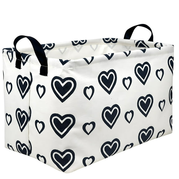 NIETEIN Valentine's Day Basket Cute Heart Gift Basket for Gifts Empty Storage Bin