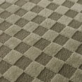 thumbnail image 6 of Hauteloom Gaiwan Living Room, Bedroom Machine Washable Area Rug - Square Piles, Checkered - Gray Green, Moss Green - 6'7" x 9', 6 of 12