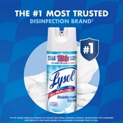 Lysol Disinfectant Spray, Sanitizing and Antibacterial Bathroom Spray, Deodorizer, Crisp Linen, 19 oz (Pack of 2)