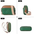 thumbnail image 5 of Quilted Crossbody Bags for Women Vegan Leather Purses Small Shoulder Handbags with Wide Strap, 5 of 5