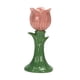 thumbnail image 2 of Candelabro de pilar, soporte para velas, adorno decorativo para el hogar, cerámica, elegante decoración Rosa, 2 of 9