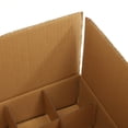 thumbnail image 3 of SEWCHICS Corrugated Paper Multi Grid Packing Boxes for Moving Kitchen Dishes and Wine Bottles in Khaki, 3 of 8
