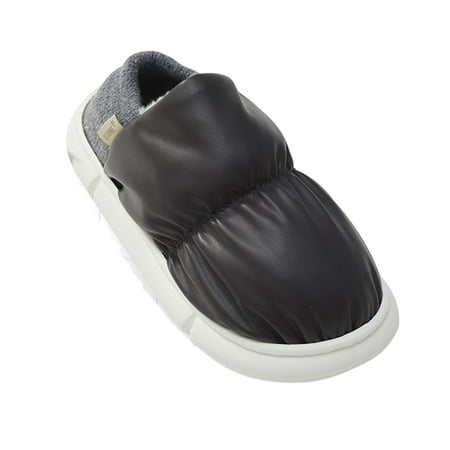

Couple Cotton Slippers Non-slipped and Wear Resistant Suitable for Bedroom Living Room 40-41 Dark Grey