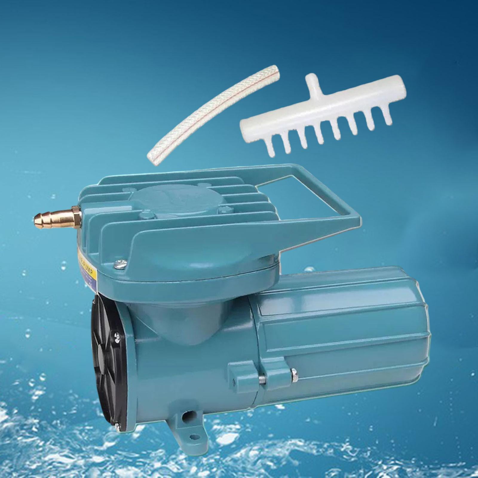 TOOYFUL Aquarium Air Pump DC 12V Pump Tool Accessory Pond Aerator Metal Pump for Outdoor Pond Hydroponics 220x110x136mm