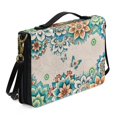 thumbnail image 2 of ZUXONGSY Boho Mandala Butterfly Print Bible Cover Case for Women Men Sturdy Leather Bible Cover Portable Bible Case with Shoulder Strap and Carrying Handle Lightweight Bible Bag for Bible Lover, XL, 2 of 6