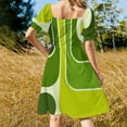 thumbnail image 3 of Retro Geometric Design 631 Sleeveless Dress clothes for women, 3 of 6