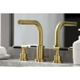 thumbnail image 4 of Kingston Brass FSC8953CKL Kaiser Widespread Bathroom Faucet with Brass Pop-Up, Brushed Brass, 4 of 8