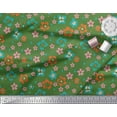 thumbnail image 3 of Soimoi Green polyester Crepe Fabric Artistic Floral Print Fabric by the Yard 42 Inch Wide, 3 of 3