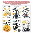 thumbnail image 3 of Pegatinas de pared para decoración de Halloween, adhesivos para ventanas, manualidades de bricolaje, calcomanías de espejo reutilizables impermeables 6 Piezas Jumpingount HA007620-00, 3 of 6
