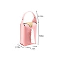 thumbnail image 3 of Leather Car Tissue Box Hanging Holder with Strap, Waterproof Multipurpose Napkin Dispenser for Car, Truck, Home, Wall-Mounted Tissue Case with Easy Refill, 3 of 7