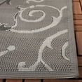 thumbnail image 4 of Safavieh Courtyard Jessica Paisley Indoor/Outdoor Area Rug, Anthracite/Light Gray, 5'3" x 7'7", 4 of 9