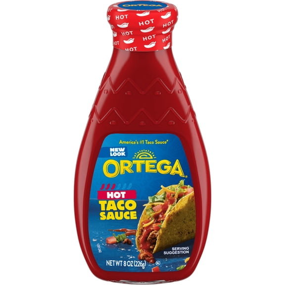 Ortega Hot Thick & Smooth Original Taco and Enchilada Chili Sauce, Kosher, 8 oz