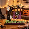thumbnail image 3 of Ghost Decor Halloween Figurines Ghost On A Swing Halloween Decorations Outdoor Halloween Gifts Halloween Home Decor Swinging Ghost, 3 of 5