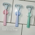 thumbnail image 5 of Flamingo Women's Razor Shaving Set with Razor Handle and 5-Blade Razor Cartridges, Lilac, 4 Piece, 5 of 10