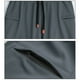 thumbnail image 4 of Amzcrzy Pantalones Deportivos Hombre Ajustados Elásticos Malla En Muslos Cintura Elástica Doble Cremallera Tobillos Entrenamiento Running Ejercicio Tallas S-XL Gris, 4 of 7