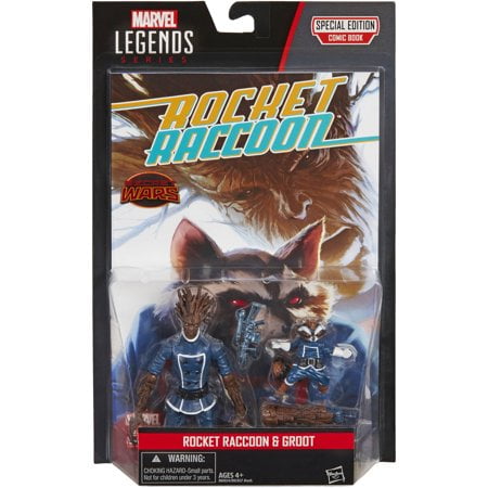 Marvel Legends Series Groot & Rocket Raccoon Comic, 2-Pack