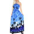 thumbnail image 2 of HAPPY BAY Women's Ruffle Tube Top Maxi Evening Dress Strapless Dresses for Women One Size Cobalt_AB153, 2 of 3