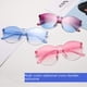 thumbnail image 1 of Gafas de sol transparentes de gelatina de una pieza sin marco, gafas de sol de color caramelo europeas y americanas, color de una sola pieza, 1 of 3