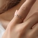 thumbnail image 3 of Anillos para mujer, regalos para mujer, moda para mujer, diamante, sí, no, letra inglesa, abierto, anillo para mujer, 3 of 3