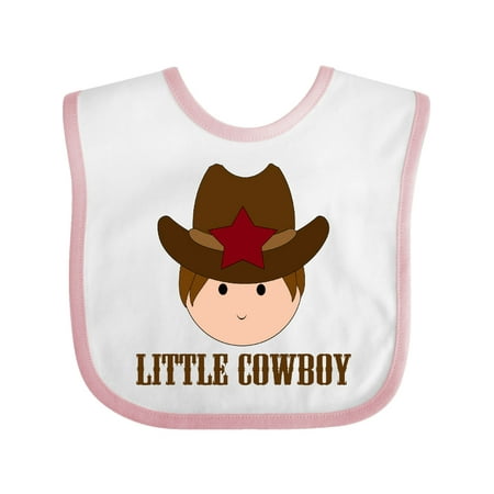

Inktastic Little Cowboy Boys Gift Baby Boy Bib