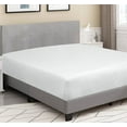 thumbnail image 5 of Royale Linens 300 Thread Count 100% Long Staple Combed Cotton Fitted Sheet - Super Soft Deep Pocket Bottom Sheet - White Fitted Sheet Full Size - Full Fitted Sheet Only - Elastic Sheet (Full, White), 5 of 10