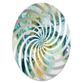 thumbnail image 2 of Designart "The Liquid Ink Dreamscape of Lakes and Rivers" Landscape Lake River Vortex Round Wall Mirror - Landscapes Oval Printed Decorative Mirror - Multiple Color Options, 2 of 5