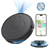 Enboya DL30 Pro Robot Vacuum and Mop Combo,Lidar Navigation with Mapping,Super Slim and 9000Pa Suction