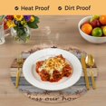 thumbnail image 4 of Western Texas Star Vintage Round 13 Inch Placemats Set of 8, Retro Farmhouse Gray Brown Wooden HeatResistant Non Slip Place Mats for Dining Table, Wipeable Braided Kitchen Table Mats for Housewarming, 4 of 9