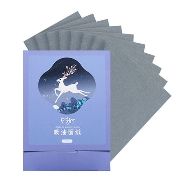 Vogacara 1 caja de hojas secantes faciales, toallitas absorbentes flexibles y convenientes, toallitas de Control de aceite de diario para viajes, Maquillaje Facial Tipo3 Vogacara CE012203-03B