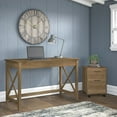 thumbnail image 2 of Bush Furniture Key West 48" Writing Desk with File Cabinet Reclaimed Pine (KWS001RCP), 2 of 8